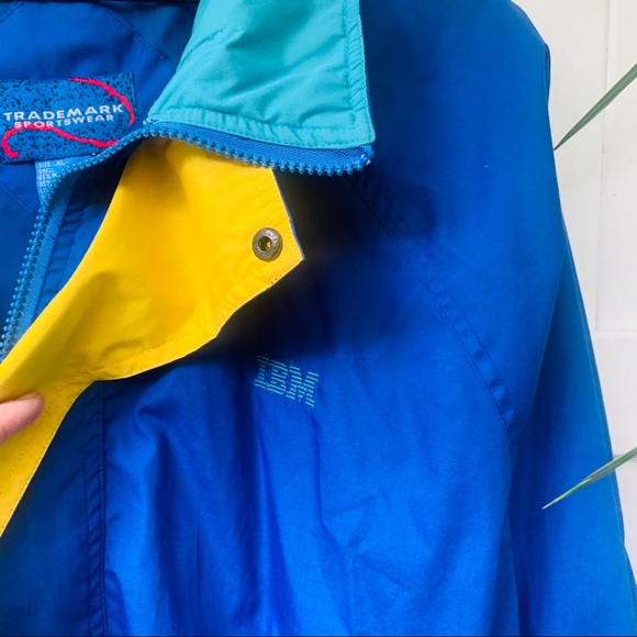 vintage vsco 90s color block IBM windbreaker - Picture 8 of 11